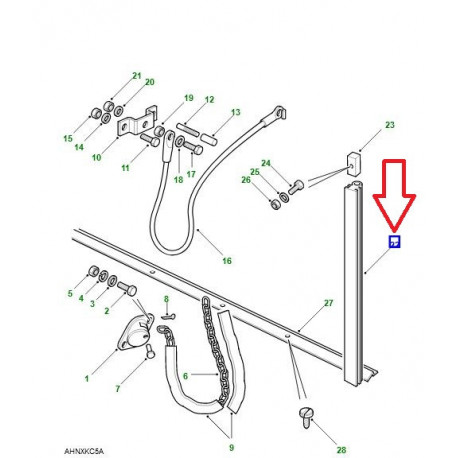 Land rover joint caoutchouc (LR044312)