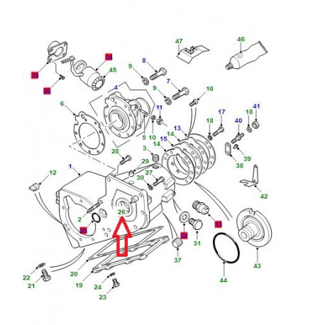 Land rover bague de centrage Defender 90, 110, 130, Discovery 1, 2, Freelander 1, Range P38 (FRC2482)