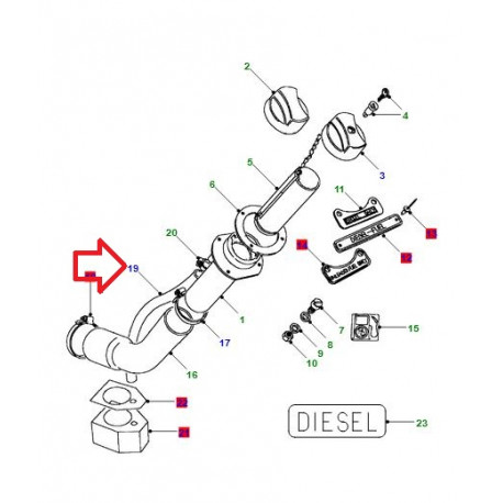 Land rover tuyau flexible de combustible (MLH100410)