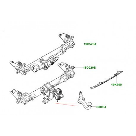 Land rover Attelage AVEC CROCHET AMOVIBLE DEFENDER (VPLET0272LR)