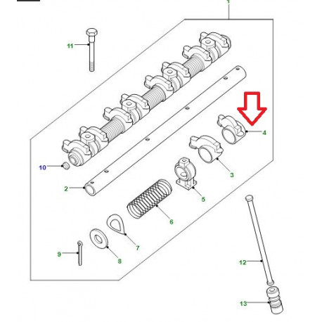 Allmakes 4x4 culbuteur cote gauche (602154)