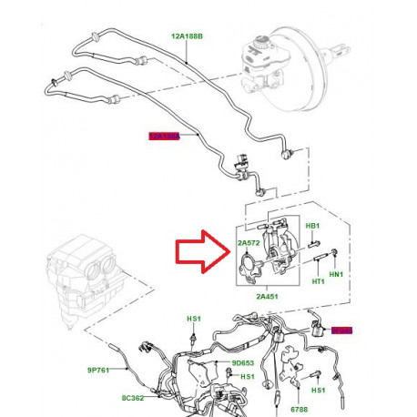 Land rover pompe a vide (LR096061)