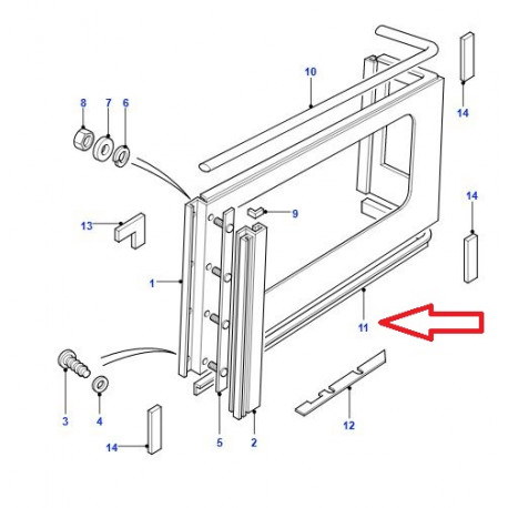 Britpart JOINT - CAOUTCHOUC RH (AML710100GB)