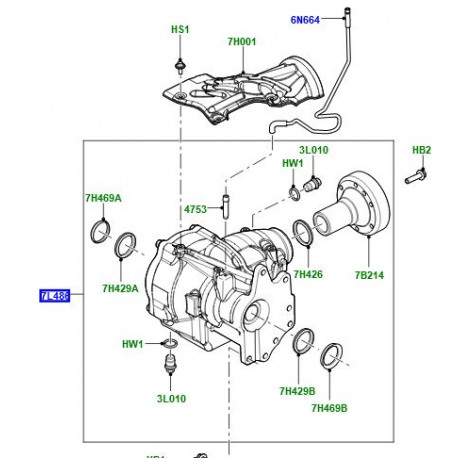 Land rover unite de transfert electrique en echange standard origine Freelander 2 (LR176693)