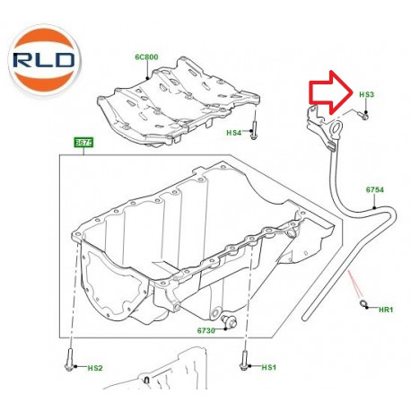 Land rover vis M6 x 20MM (LR071774LR)