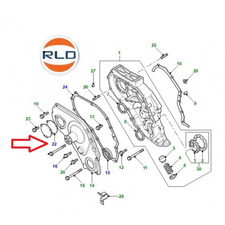 Land rover rondelle de joint (ERR7250)