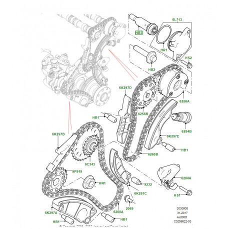 Land rover goujon special (LR073747)