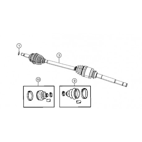 Mopar Cardan avant droit (05273438AG)