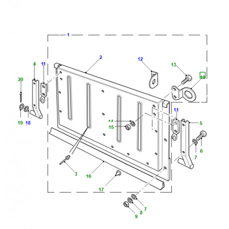 Land rover arretoir (LR016431)