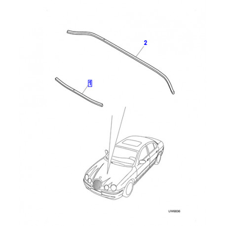 Jaguar joint de capot arrière S-Type (XR853880)