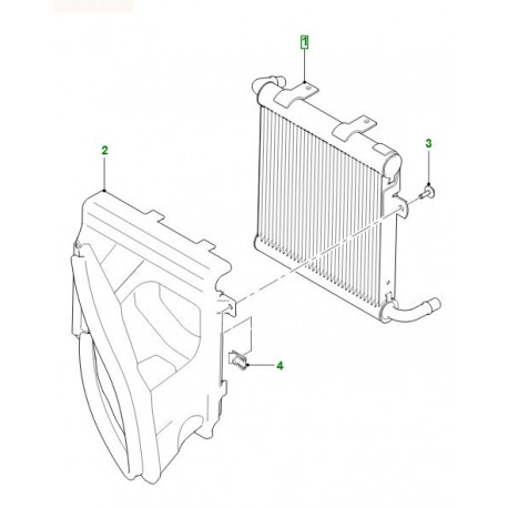 Jaguar Radiateur auxiliare cote droit (T4A1806)