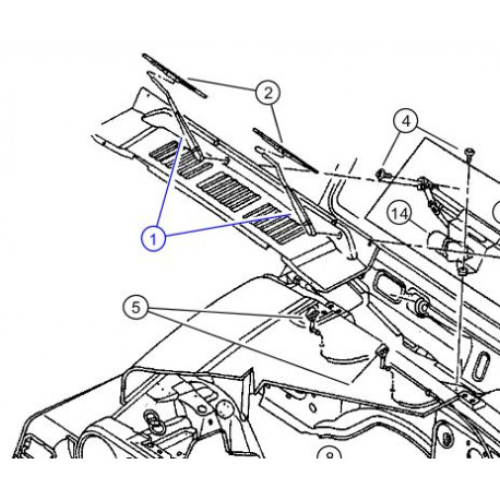 Mopar bras Wrangler TJ (55155658AB)