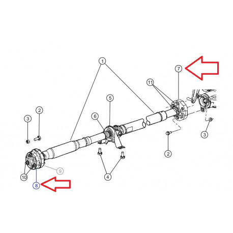 Mopar flector accouplement arbre de transmission (05127289AA)