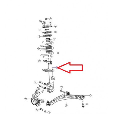 Mopar amortisseur Compass MK49 (5168166AB)