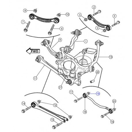 Mopar ecrou (68374016AA)