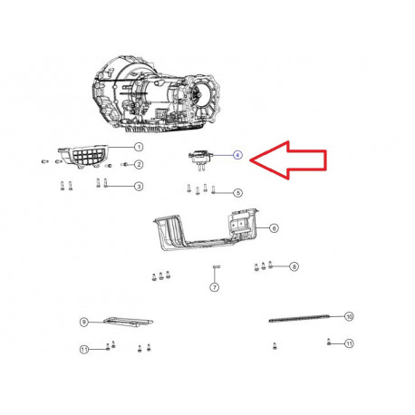 Mopar Support boite de vitesse  Grand Cherokee WK (68110244AEPC)