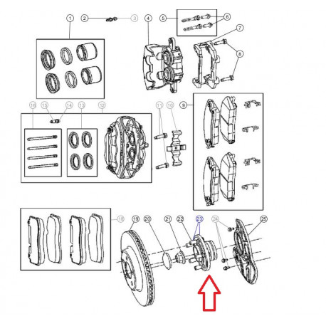 Mopar moyeu 300c (04779199AA)