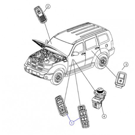 Mopar commutateur (04602780AD)