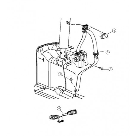 Mopar ceinture de se- (5KC761DVAI)