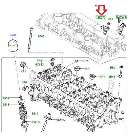 Land rover capteur arbre a cames Discovery Sport et Evoque (LR084884)