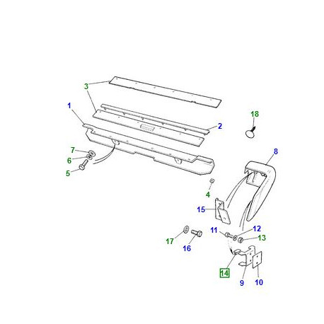 Land rover agrafe Range Classic (NTC7867)