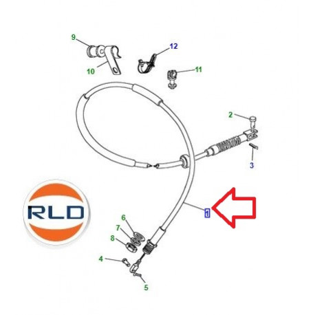 Land rover cable de commande d'accélérateur Defender 90 (NTC3396)