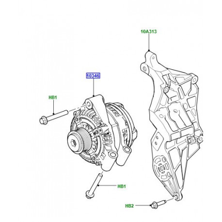 Land rover ALTERNATEUR (LR124836LR)