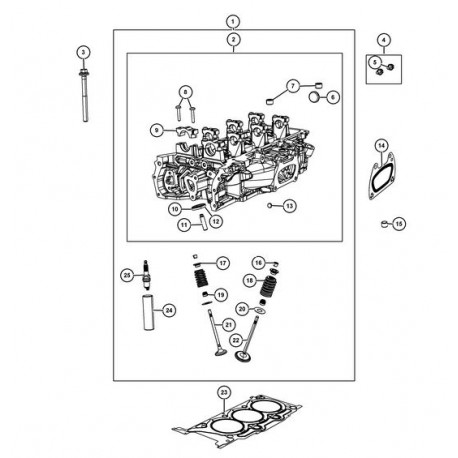 Mopar joint de culasse gauche (68088017AF)