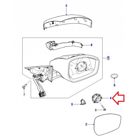 Jaguar moteur gauche F-Pace,  XE (JDE15305)