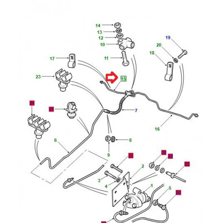 Land rover tuyau de frein (NRC8902)