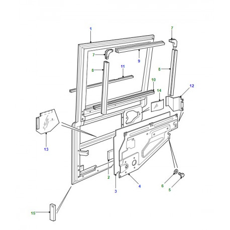 Land rover bague d'etancheite Defender ARG 110,  130 (ALR5981)