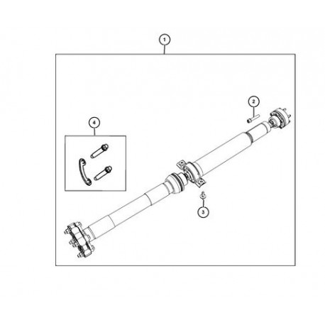 Mopar arbre de transm (52123624AB)