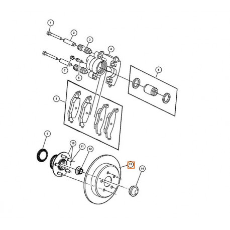 Mopar disque de frein (05085651AD)