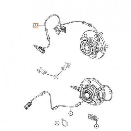 Mopar Capteur ABS avant Cherokee KL (68141887AC)