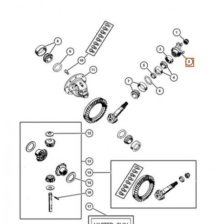 Mopar fourche (05072212AA)