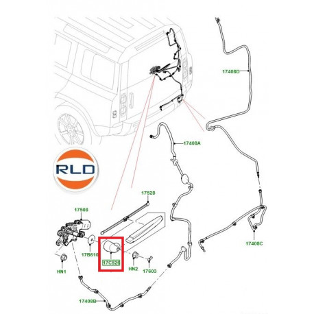 Land rover Capuchon bras essuie glace arriere (LR132323)