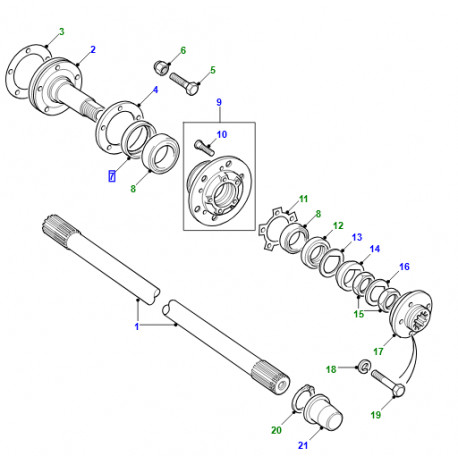 Land rover bague d'etancheite Defender 90, 110, 130 (RTC3511)