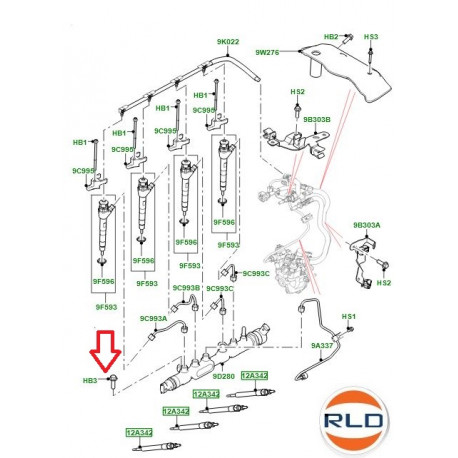 Land rover Vis M8 x 35mm (LR082282)