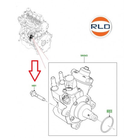 Land rover Vis M8 x 40mm (LR073718)