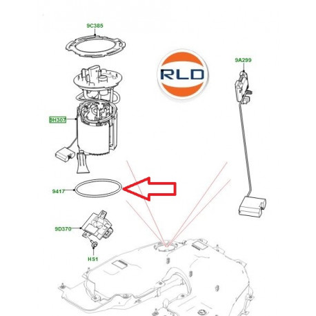 Land rover Joint de pompe a carburant (LR117476LR)