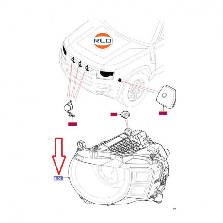 Land rover Phare avant gauche DEFENDER (451123467)