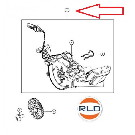 Mopar Pompe a huile (68252670APPC)