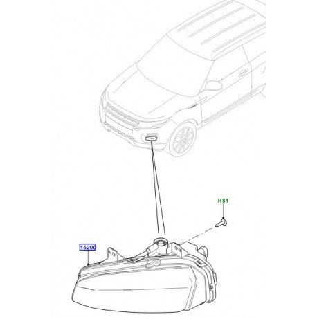 Land rover Anti brouillard avant gauche (LR136873LR)