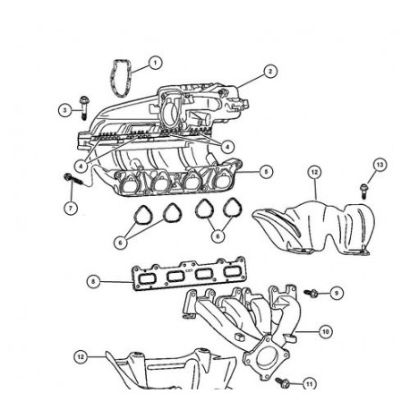 Mopar joint collecteur admission inferieur PT Cruiser (04884648AA)