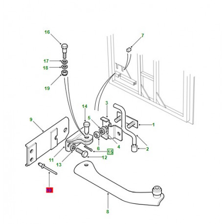 Land rover goupille fendue (2393)