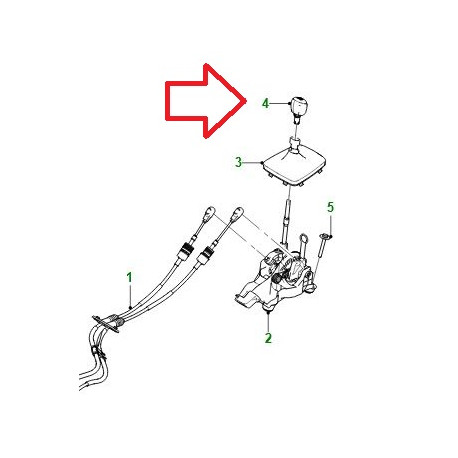 Jaguar Pommeau de levier de vitesse (J9C34708JAG)