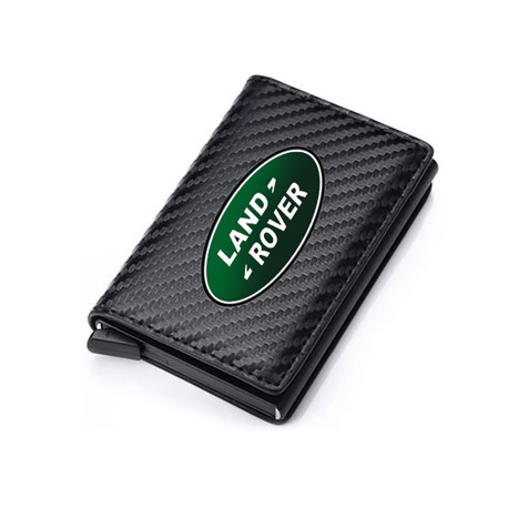 Allmakes 4x4 Porte-cartes Rfid en cuir, fibre de carbone logo LAND ROVER (3OUZS)