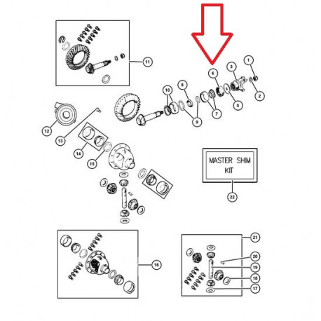 Mopar joint d'etanche Grand Cherokee WJ (05066446AA)