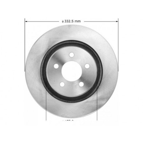 Allmakes 4x4 disque de frein avant (code frein br6) (04779599AB)