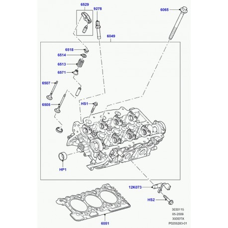 Land rover levier entraine Discovery 3, Range L322, L405, Sport (1336545)